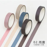 5 Roll Basic Solid Color